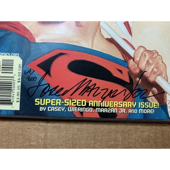 DC Comics Adventures of Superman #600 DF Signed by Jose Marzan Jr. COA 2002 - Picture 7 of 9